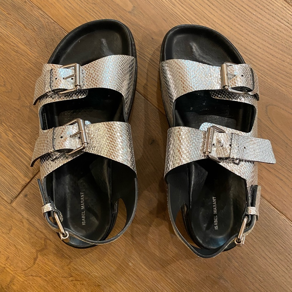 Isabel Marant Silver Sandals - Picture 2 of 8